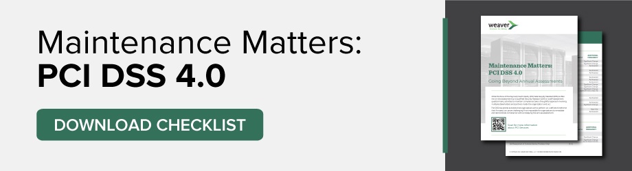 Download Weaver's PCI Checklist.