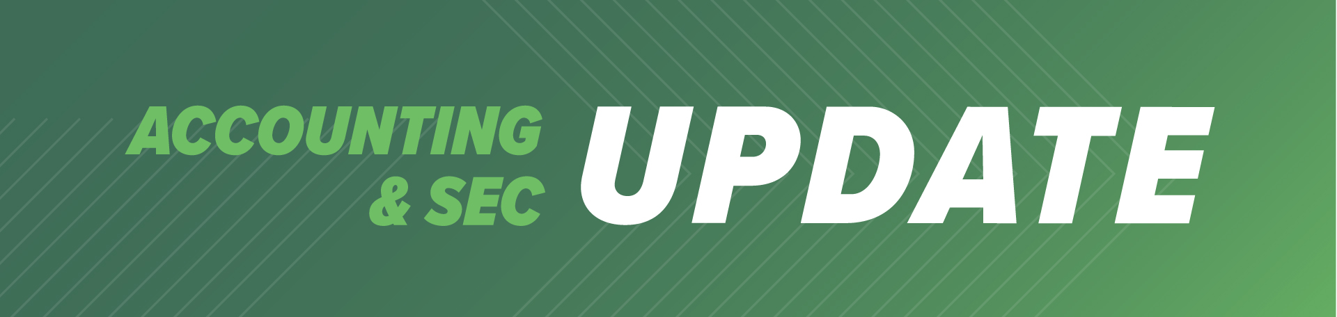 Accounting & SEC webinar series banner