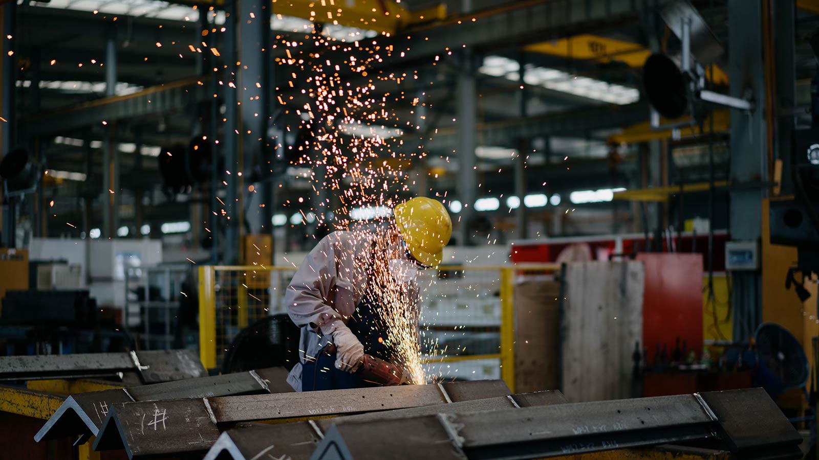 Man working in factory