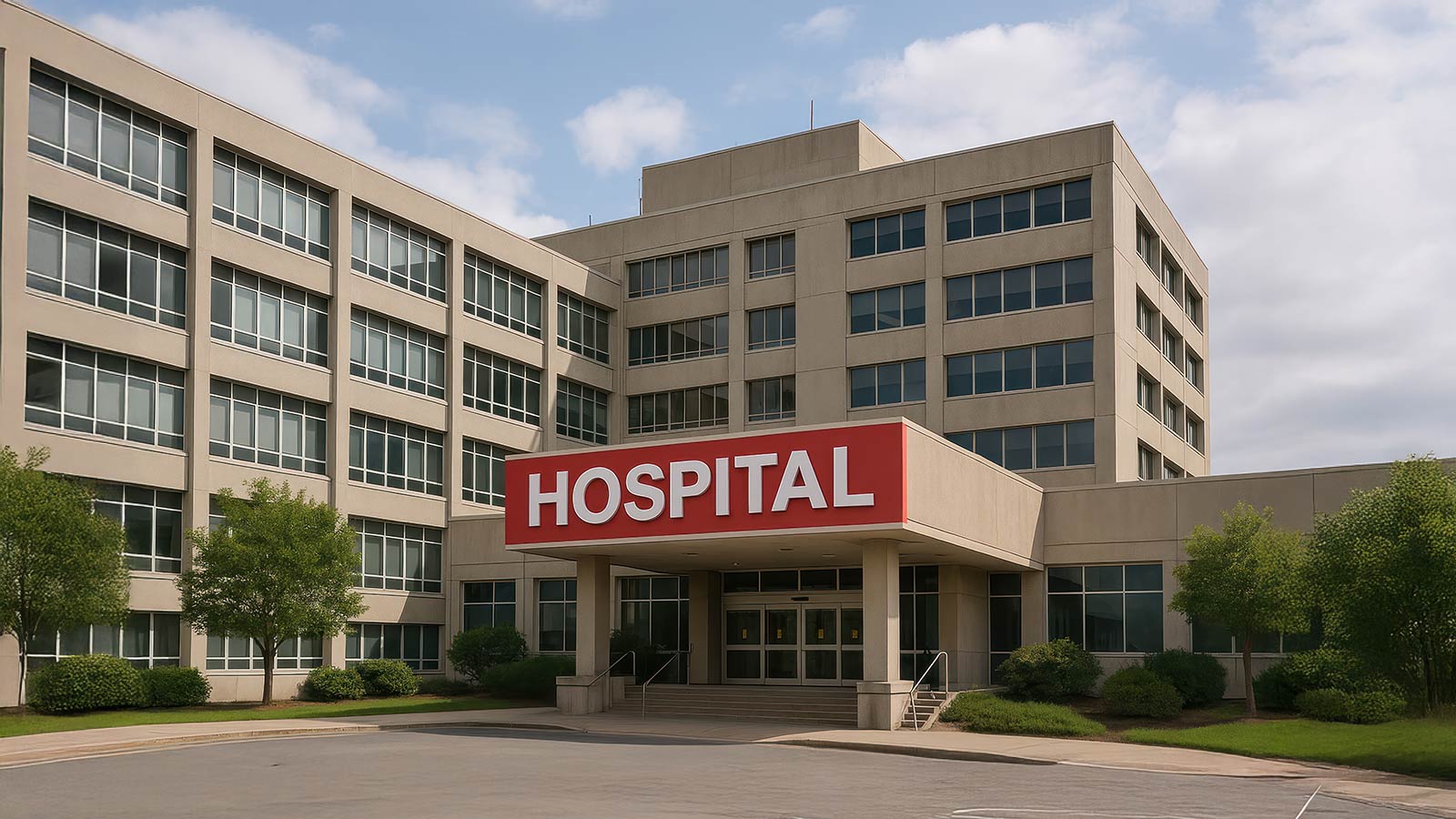 Modern healthcare facility exterior