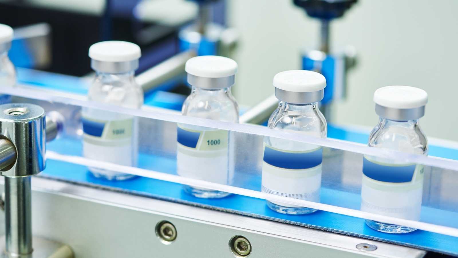 Prescription Bottles in a Manufacturing Plant