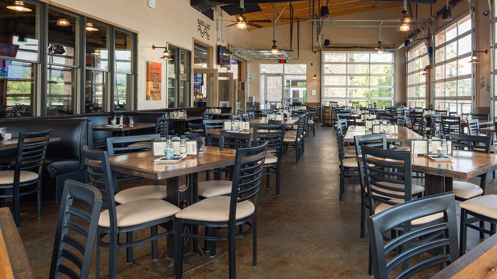 Restaurant Side Patio and River View