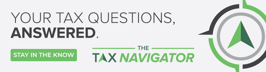 The Tax Navigator banner