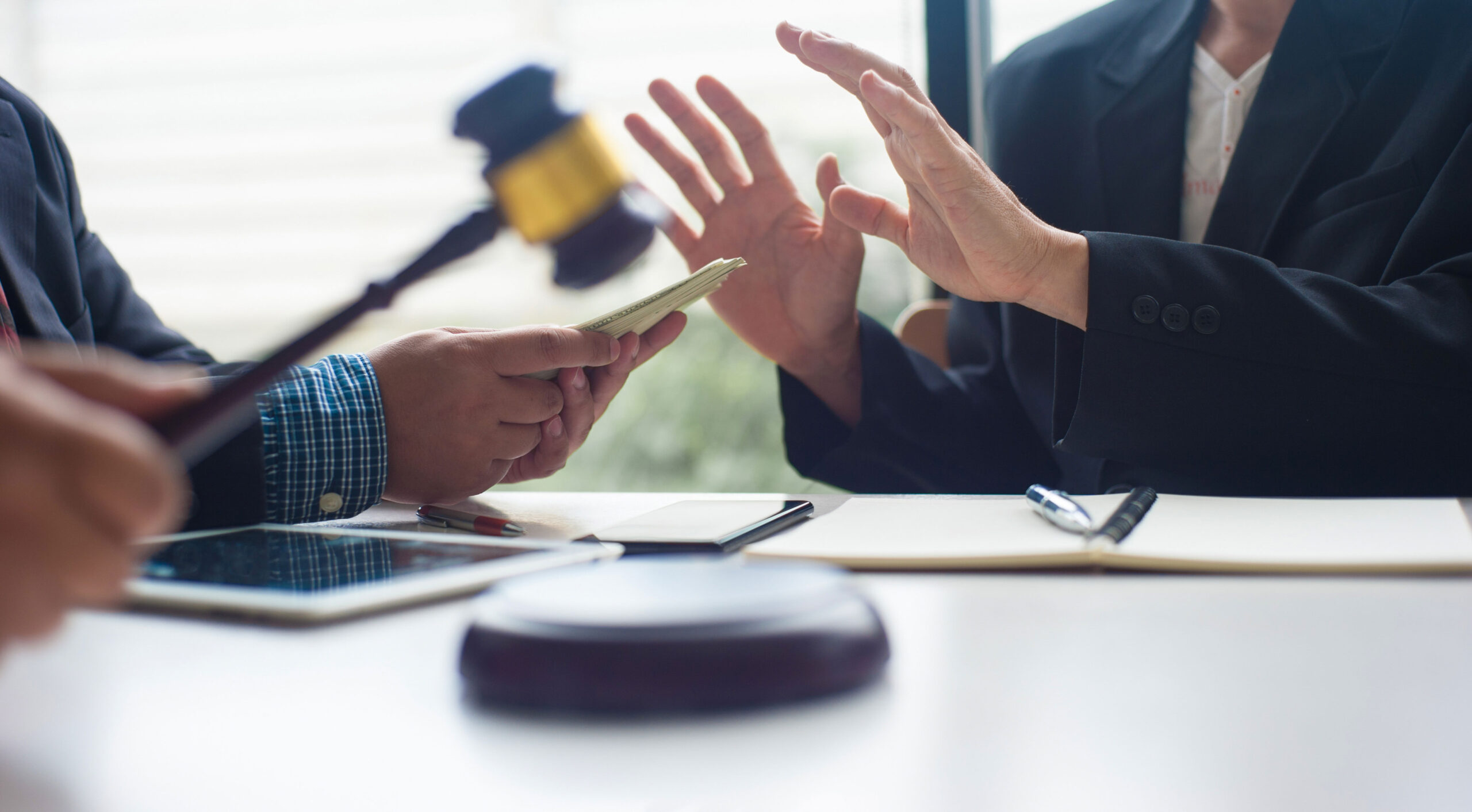 Judge trying to coax a bribe