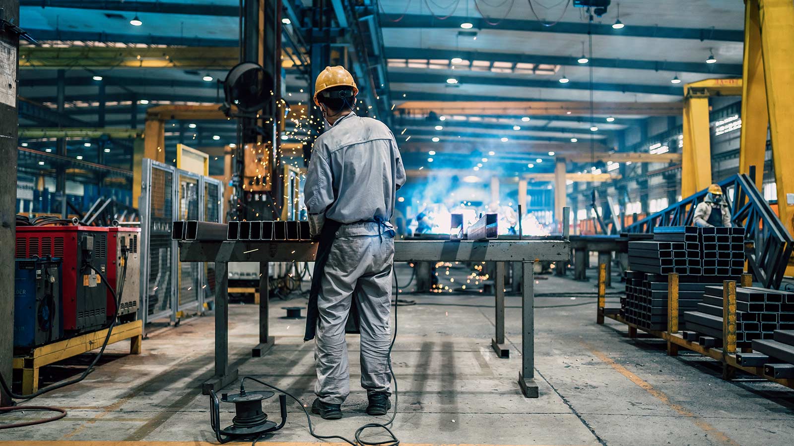 Worker working in factory